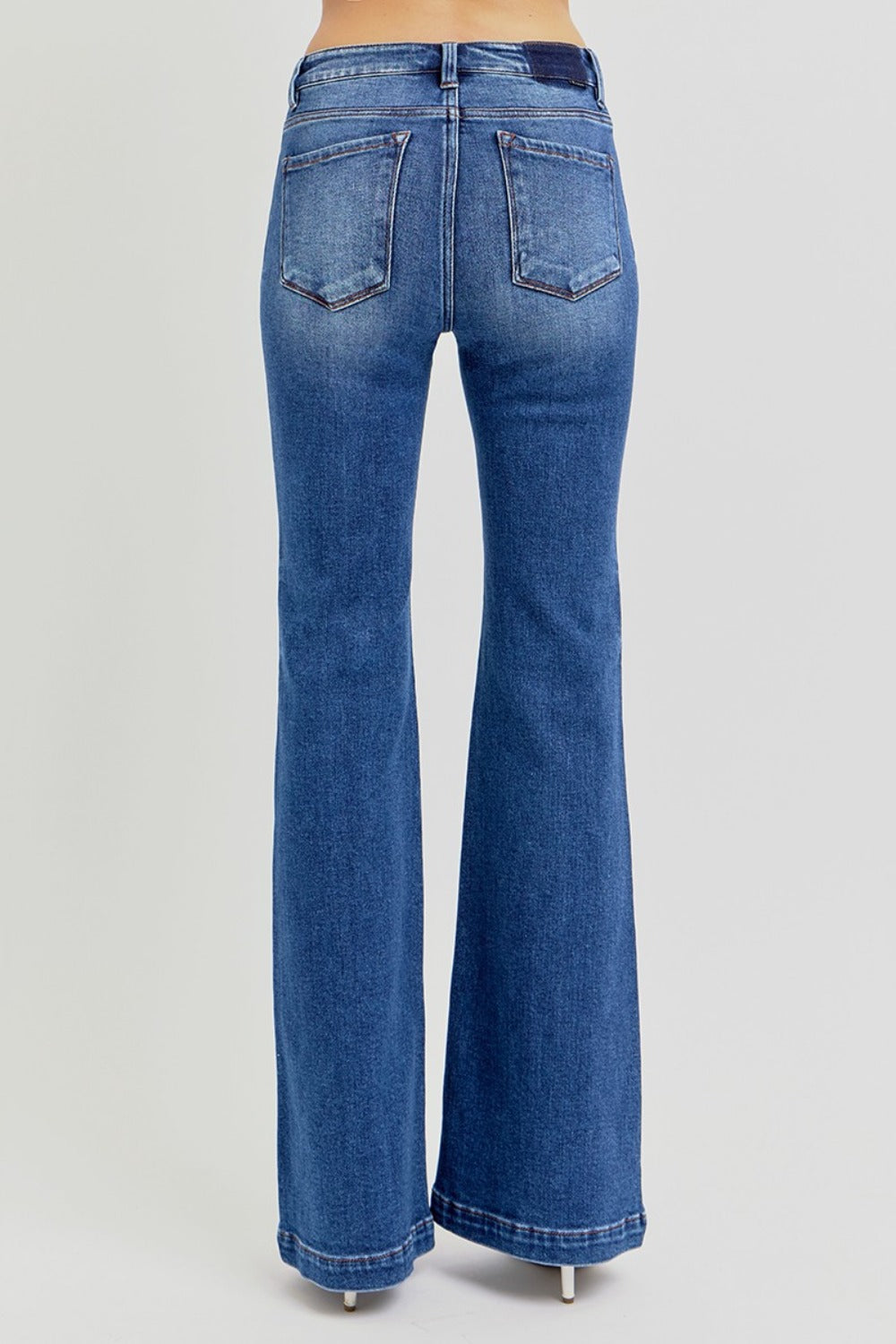 RISEN Low Rise Flare Jeans - JH2 DESIGNS