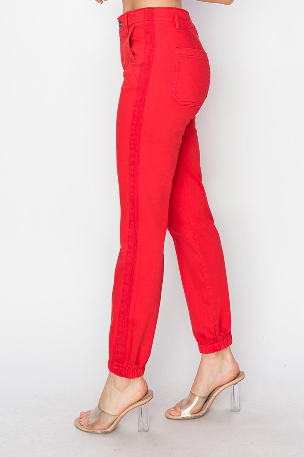 RISEN High Waisted Jogger Jeans - JH2 DESIGNS