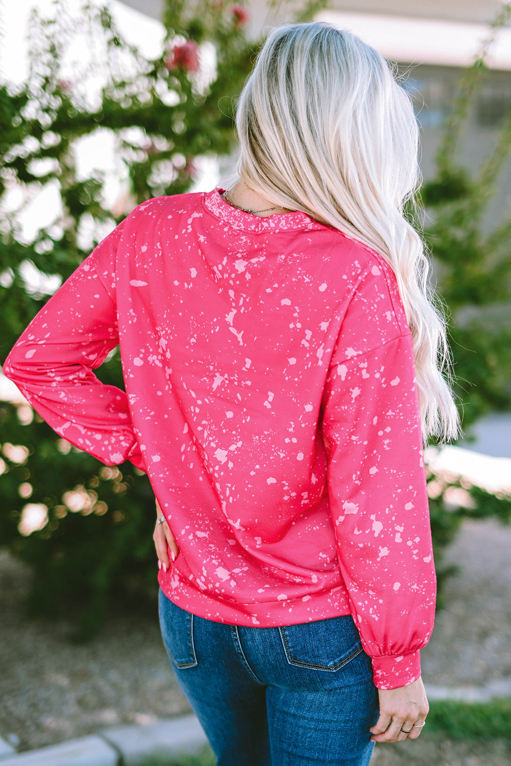 Santa Claus Tie Dye Print Sweatshirt