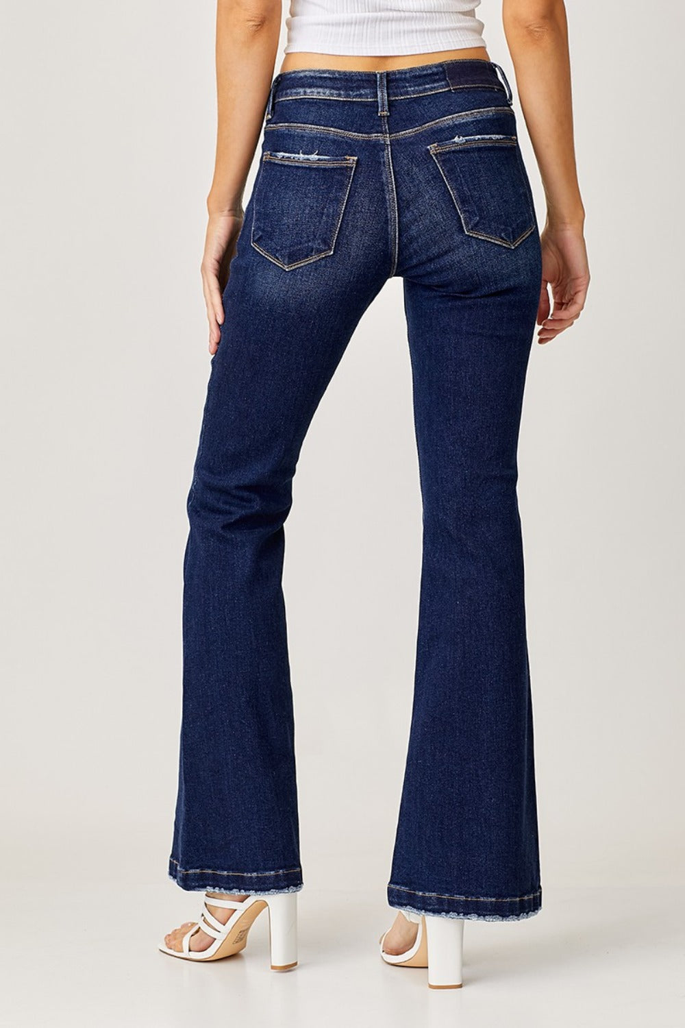 RISEN Low Rise Flare Jeans - JH2 DESIGNS