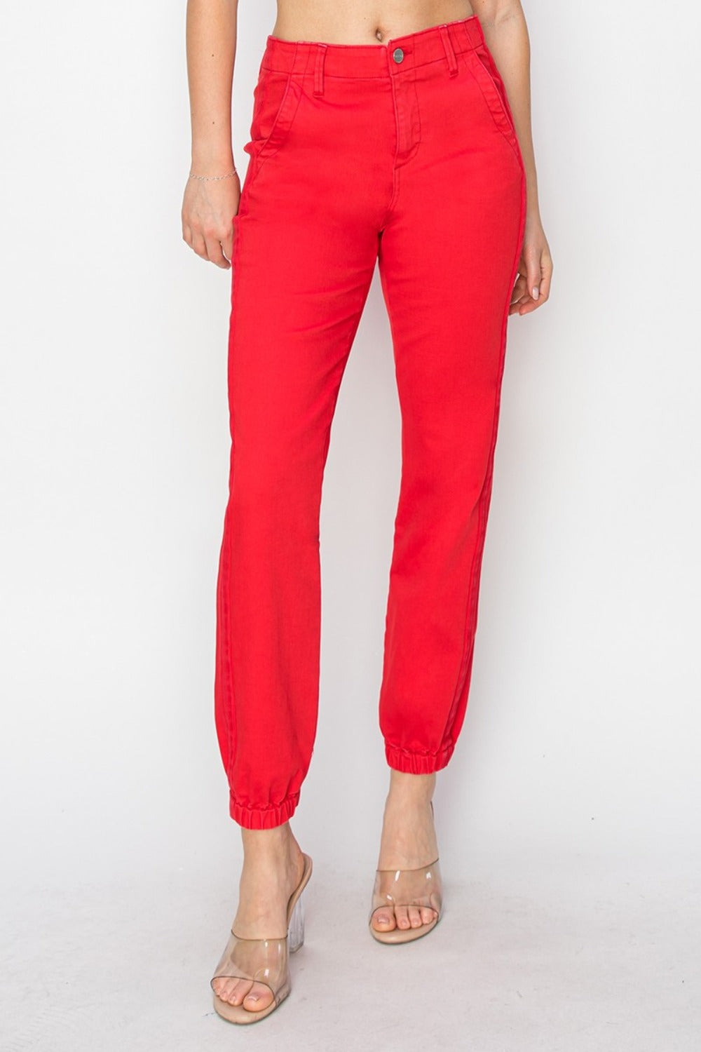 RISEN High Waisted Jogger Jeans - JH2 DESIGNS