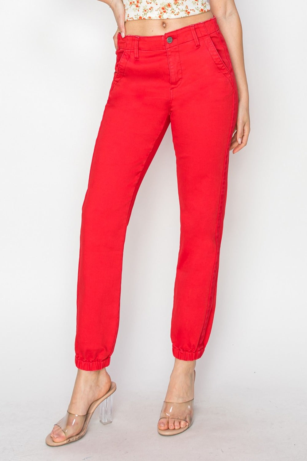RISEN High Waisted Jogger Jeans - JH2 DESIGNS