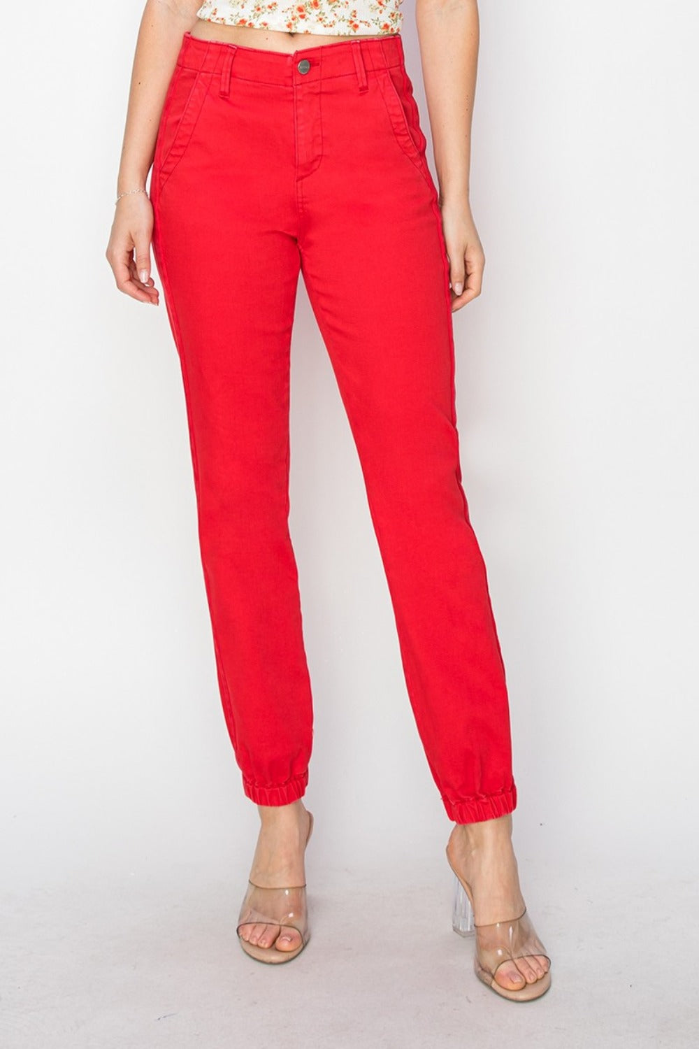 RISEN High Waisted Jogger Jeans - JH2 DESIGNS