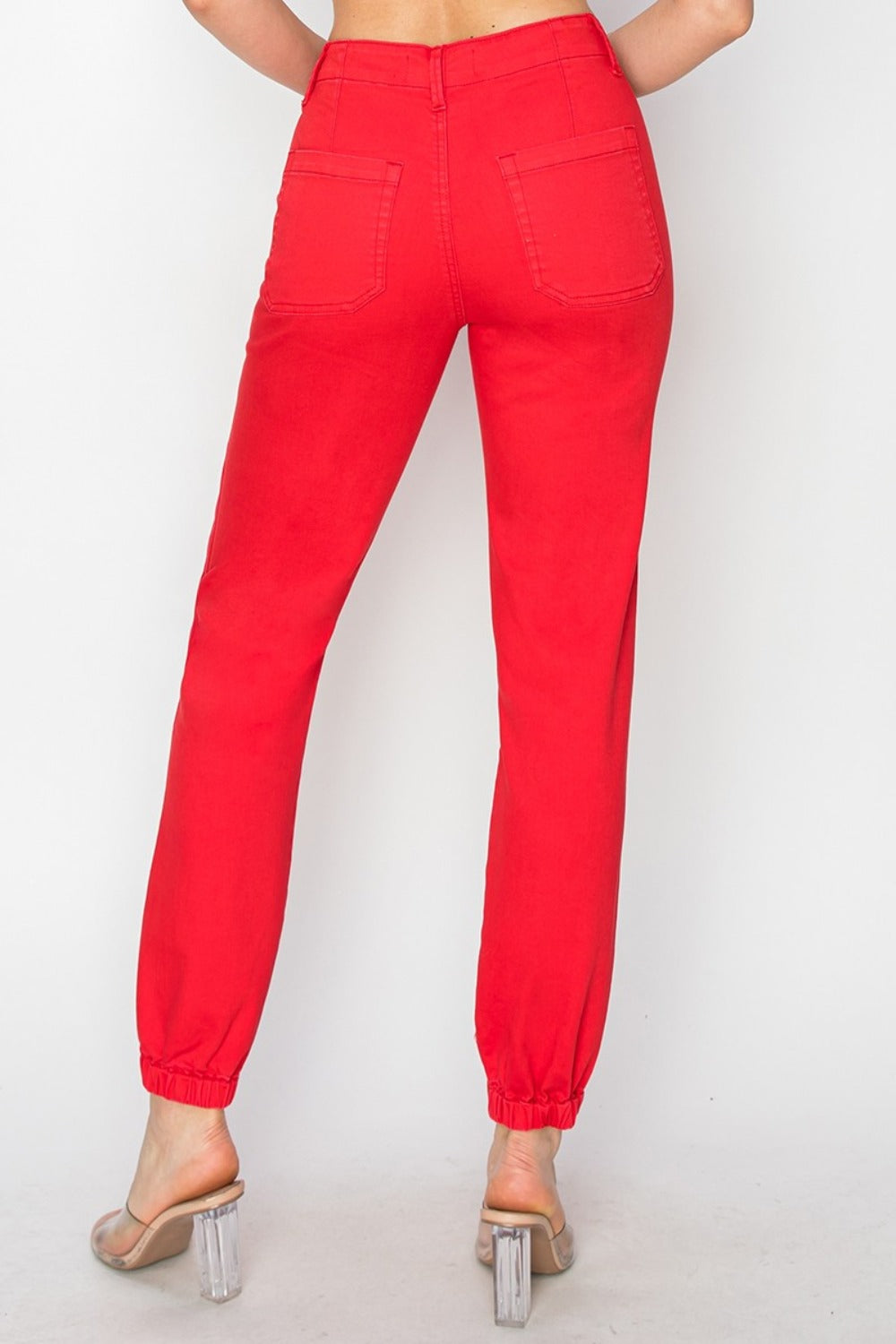 RISEN High Waisted Jogger Jeans - JH2 DESIGNS