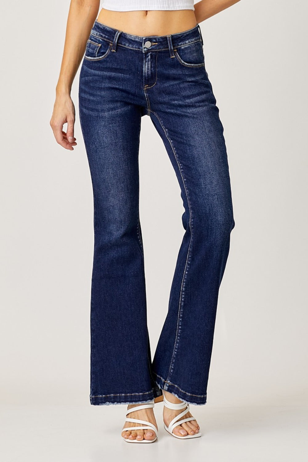 RISEN Low Rise Flare Jeans - JH2 DESIGNS