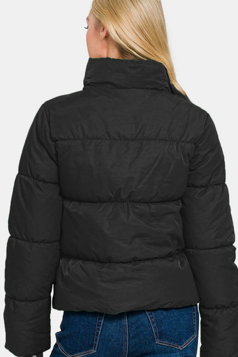 Zenana Turtleneck Puffer Jacket