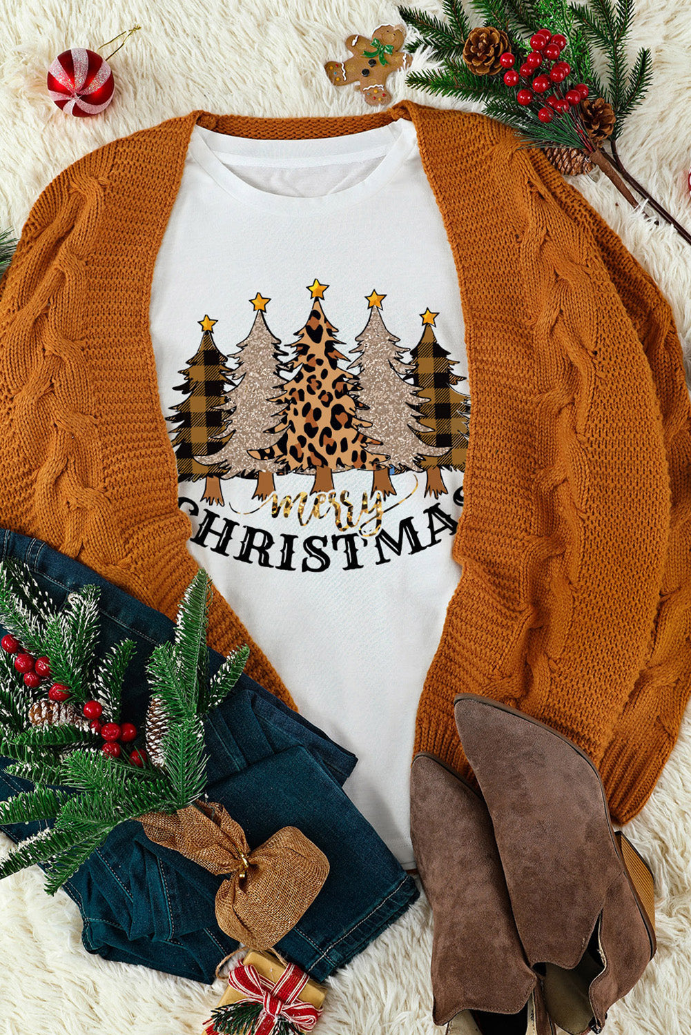 MERRY CHRISTMAS Graphic T-Shirt - JH2 DESIGNS