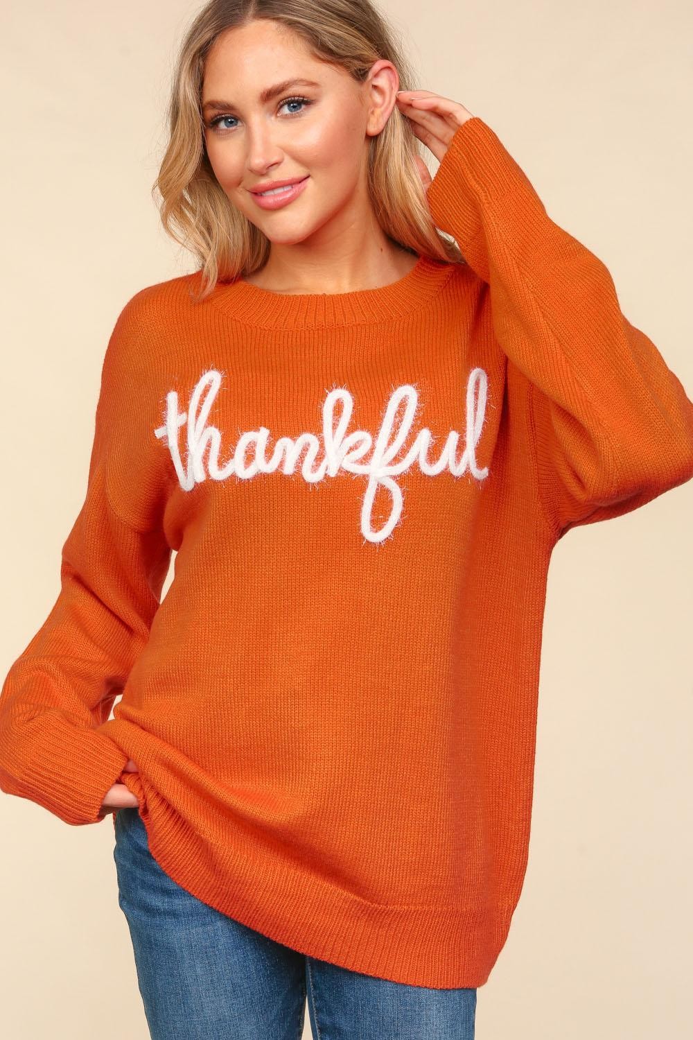Haptics Metallic Glitter Embroidery Sweater - JH2 DESIGNS