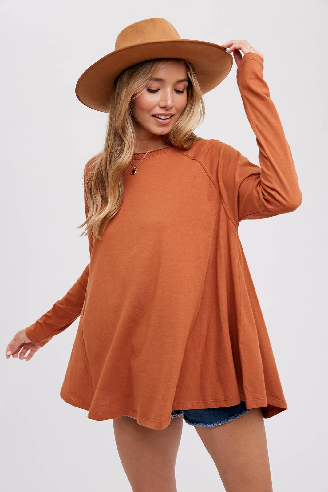 Bluivy Terracotta Knit Top - JH2 DESIGNS