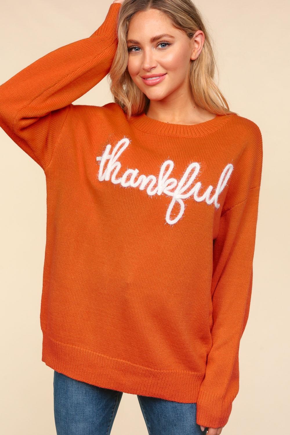 Haptics Metallic Glitter Embroidery Sweater - JH2 DESIGNS