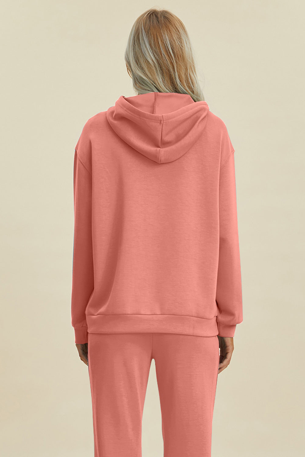 Basic Bae Drawstring Long Sleeve Hoodie